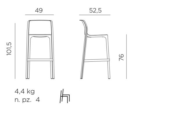 NET STOOL bárszék - Image 8