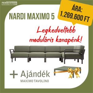 MAXIMO 5 ajándék MAXIMO TAVOLINO asztallal